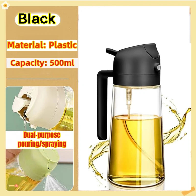 Oil Spray Bottle 200/300/500ml BBQ Cooking Olive Oil Sprayer