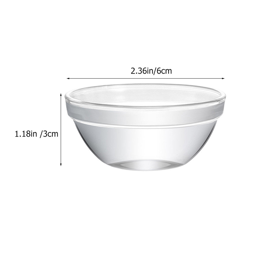 Clear Glass Bowls Set - Microwave & Fridge Safe