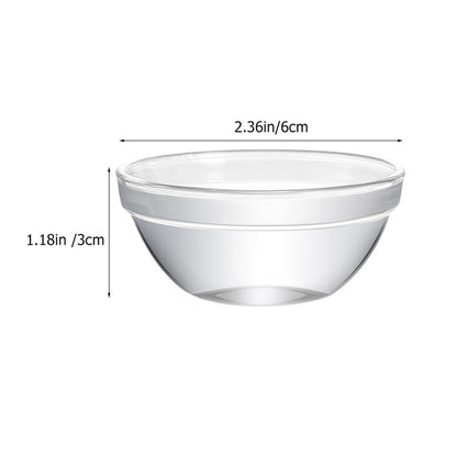 Clear Glass Bowls Set - Microwave & Fridge Safe
