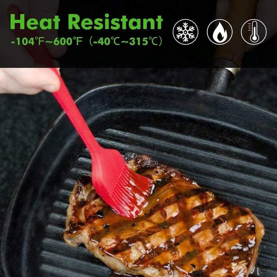 Silicone Basting Brush Set - Heat Resistant, 10" & 8"