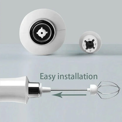 USB Rechargeable Milk Frother Mini Handheld Electric Foam Maker with 3 Speed Whisks for Latte Cappuccino Espresso Hot Chocolate Stainless Steel Egg Beater Drink Mixer Kitchen Gadgets Tools Great for Home Use and Quick Mixing