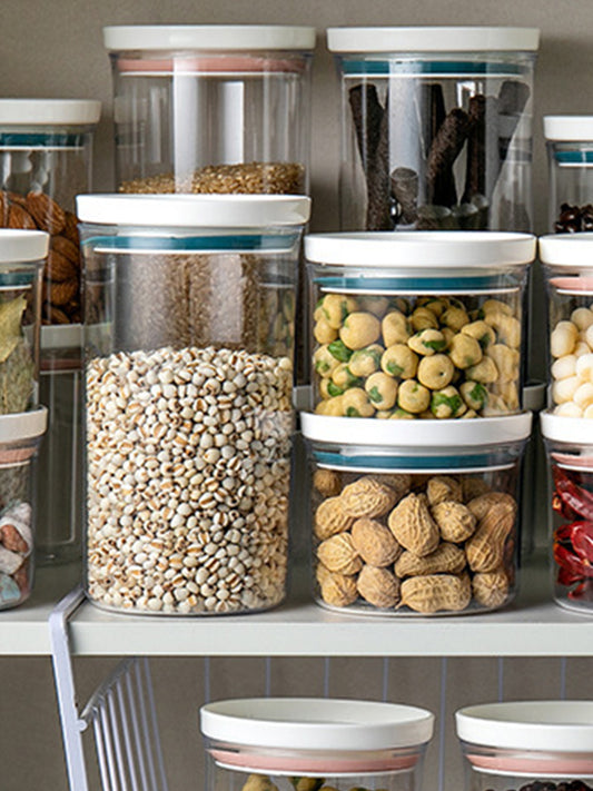 Glass Storage Jar with Plastic Lid - Airtight & Durable