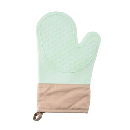 Oven Mitts: Silicone Heat-Resistant Kitchen Glove, Anti-Slip, Thickened