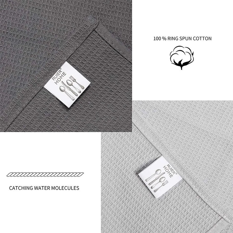 Dish Cloth: 45x65cm Ultra Soft Cotton & Large Waffle Weave