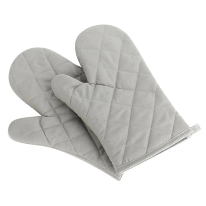 Heat Resistant Oven Mitts - Cotton Linen BBQ Glove