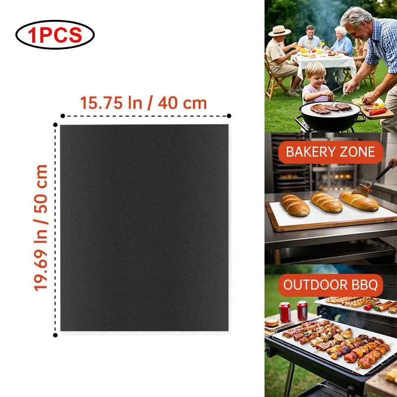 Grill Mat & Oven Liner: Reusable, High Temp Resistant
