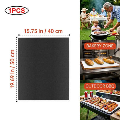 Grill Mat & Oven Liner: Reusable, High Temp Resistant