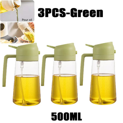 Oil Spray Bottle 200/300/500ml BBQ Cooking Olive Oil Sprayer