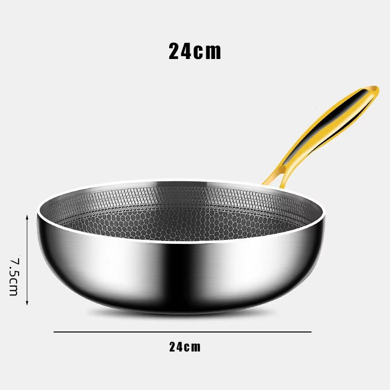 316 Stainless Steel Non-Stick Pan - Induction & Gas Ready