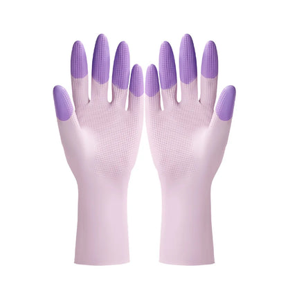 Silicone Dishwashing Gloves - Anti-Slip, Reusable & Durable