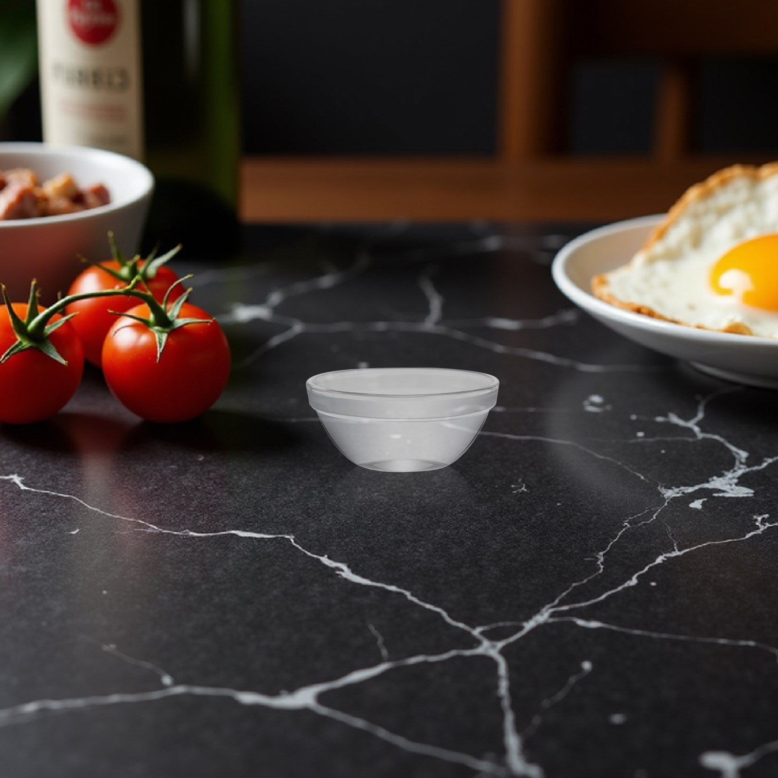 Clear Glass Bowls Set - Microwave & Fridge Safe