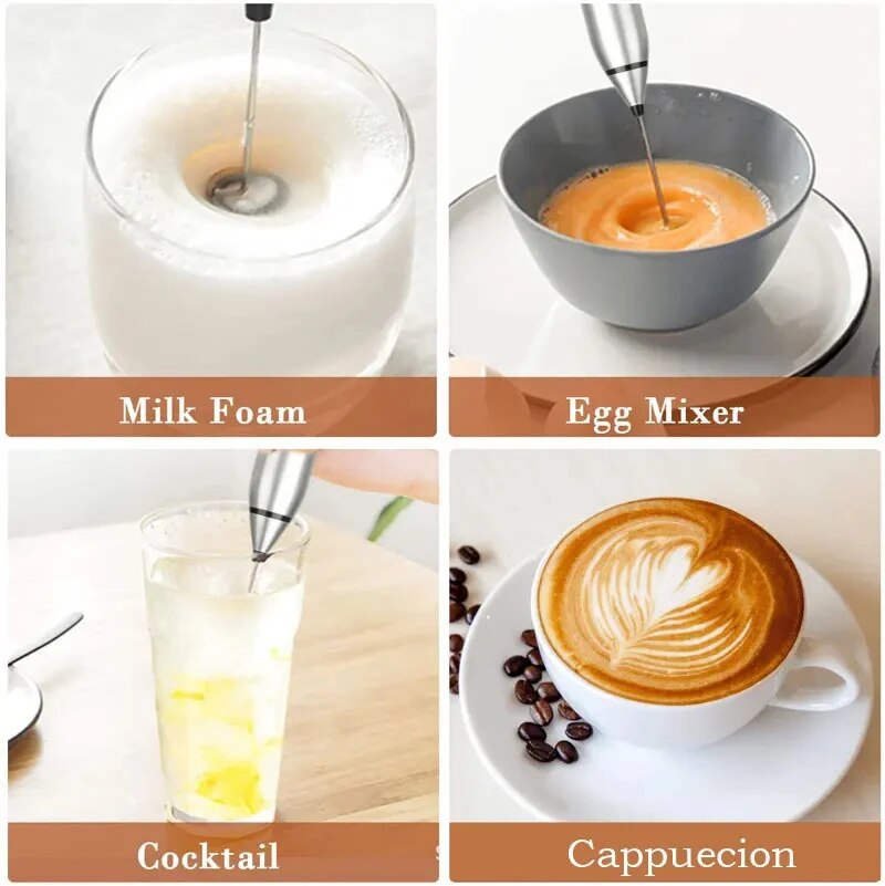 Milk Frother USB Handheld Coffee Mixer