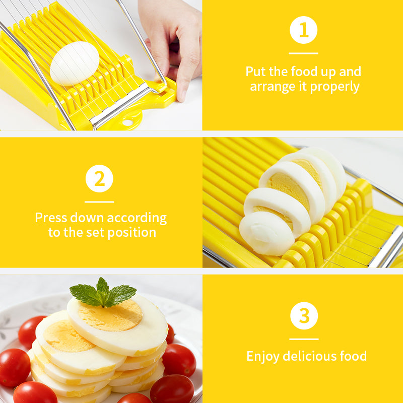 Luncheon Meat Slicer & Egg Cutter - Multi-Purpose Kitchen Tool