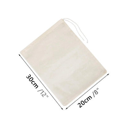 Reusable Nut Milk Bags Strainers Unbleached Natural Cotton Cheesecloth Bag Food Cheese Yogurt Filter Kitchen Fine Mesh Strainer