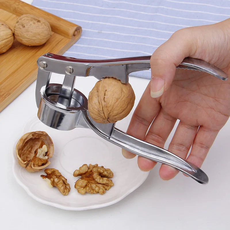 Garlic Press: Stainless Steel Garlic Press - Handheld Crusher & Mincer