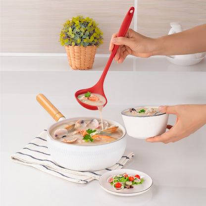 Silicone Soup Spoon - Food Grade, Non-Stick, Heat Resistant