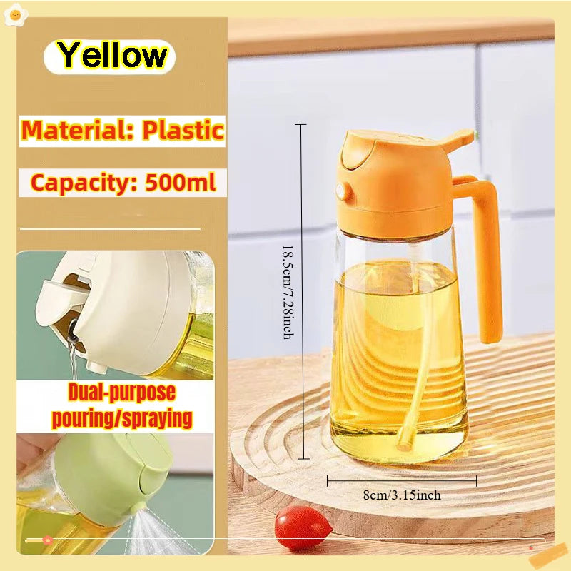 Oil Spray Bottle 200/300/500ml BBQ Cooking Olive Oil Sprayer