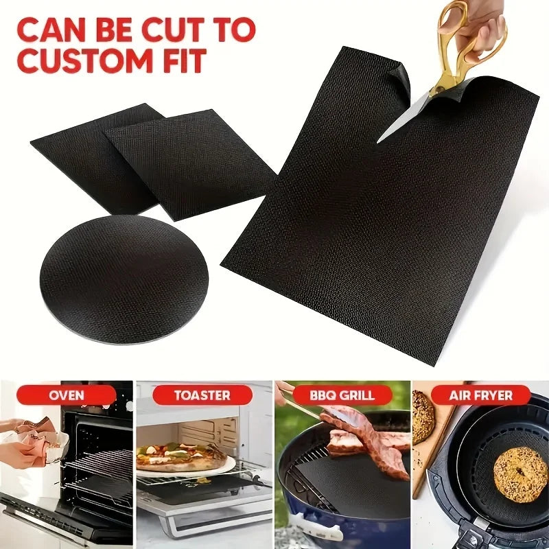 Grill Mat & Oven Liner: Reusable, High Temp Resistant