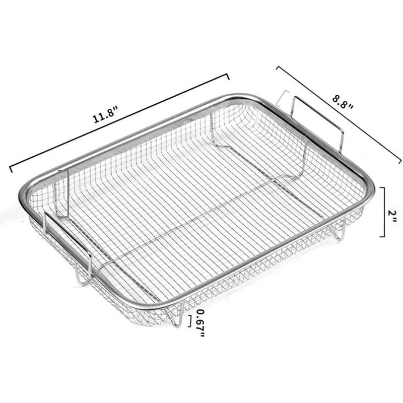 Air Fryer Basket Stainless Steel Non-Stick Oven Tray